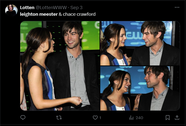 On September 3rd, two pictures of Leighton Meester