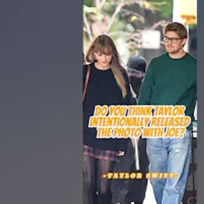 Is it a subtle hint from Taylor? Fans are buzzing over the intriguing photo with Joe Alwyn! Dive into the speculation and join the conversation! #celebrity #taylorswift